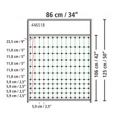 Porte pour filet H/95 à 125cm à 105,85 € - Kerbl - KBL446518 - Divers