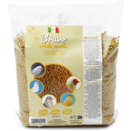 White pearls S 900gr - Bravo à 10,95 € - Grizo - 102036 - Perle Morbide