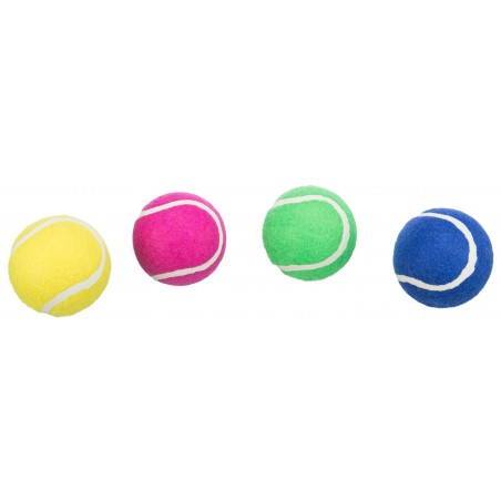 Balle de tennis 1couleur Divers coloris 6cm - Trixie à 2,00 € - Trixie - 34789 - Jouets à lancer/rapporter