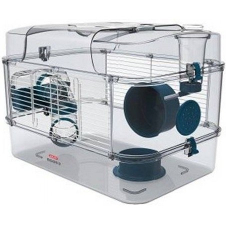 Cage Rody.3 Solo Bleu 41x27x28cm - Zolux à 39,95 € - Zolux - 206017 - Cages d'intérieur