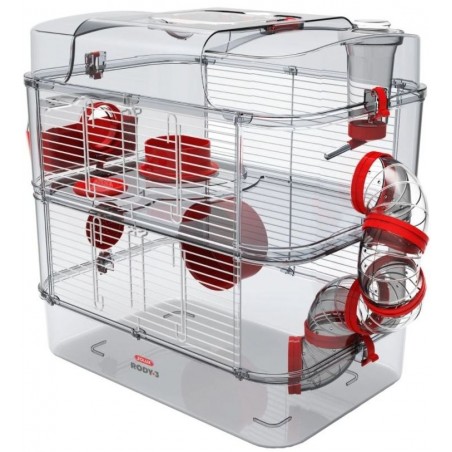 Cage Rody.3 Duo Grenadine 41x27x40,5cm - Zolux à 49,95 € - Zolux - 206019 - Cages d'intérieur