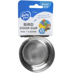 Mangeoire Inox +1vis XS 8cm-210ml - Duvo+ à 3,00 € - Duvo + - 9/43108 - Mangeoires