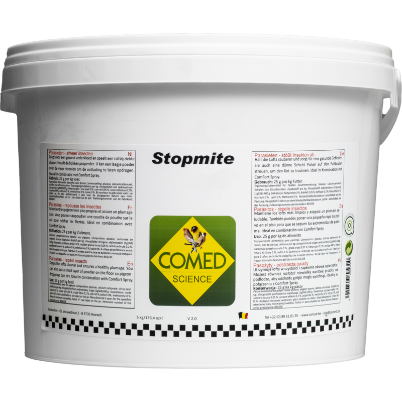 Stopmite Bird, contre les poux rouges chez les oiseaux 5kg - Comed