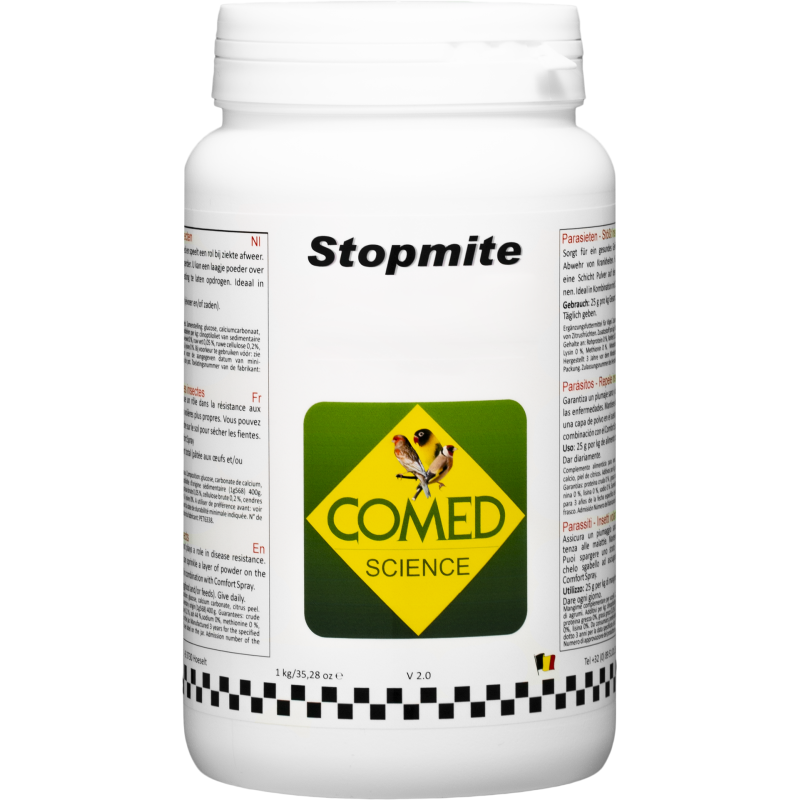 Stopmite Bird, contre les poux rouges chez les oiseaux 1kg - Comed