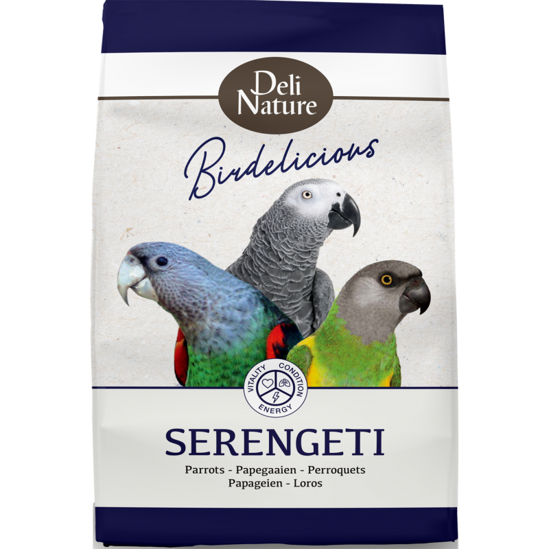 Birdelicious Amazonas Perroquets Serengeti 2kg - Deli Nature