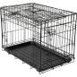 Cage métallique avec porte coulissante Noir S 62x44x50cm - Jack and Vanilla