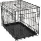 Cage métallique avec porte coulissante Noir S 62x44x50cm