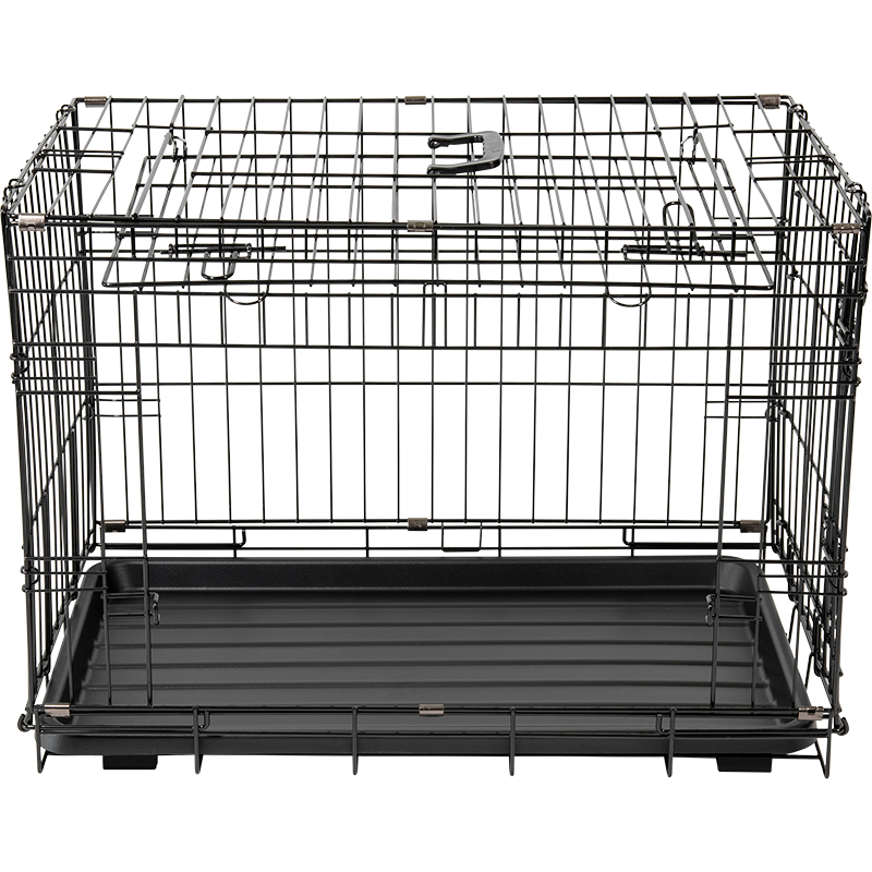 Cage métallique avec porte coulissante Noir M 76x48x54cm - Jack and Vanilla