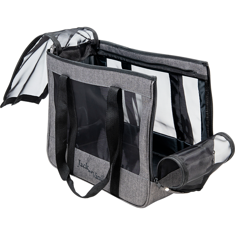 Transporteur Travel Gris/Noir 40x23x32cm - Jack and Vanilla