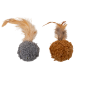 Balle avec plume Cat Toys 2pcs Brun et gris 5cm - Jack and Vanilla 49/1105 Jack and Vanilla 3,95 € Ornibird