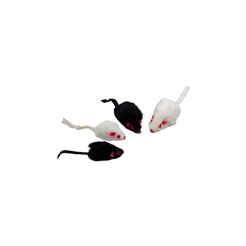 Souris Cat Toys 4pcs 5cm - Jack and Vanilla