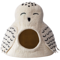 Abri hibou blanc Dharma Karma 36x34x30cm - Pet Solutions à 99,00 € - Pet Solutions - DDKC124-03 - Paniers