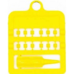 Bagues fendues E-Z par 12 pièces - Taille: 5 mm - Couleur: Jaune 850SR5-Yellow Rings 4 Wings 2,00 € Ornibird