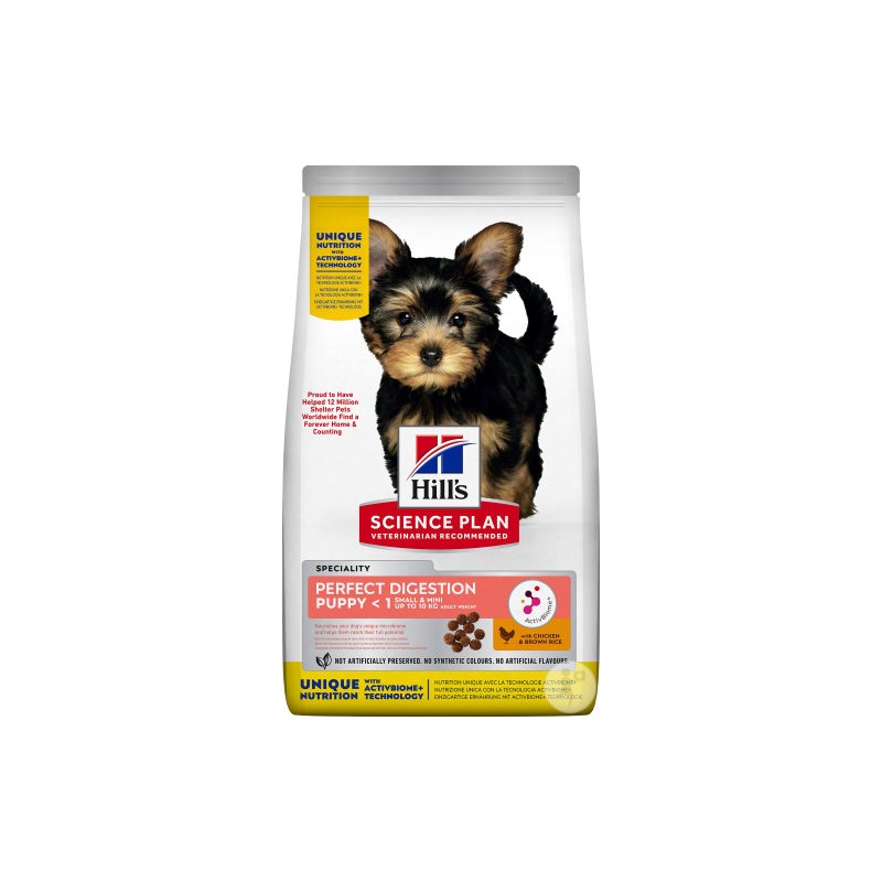 Science Plan Perfect Digestion Puppy Small & Mini Poulet et riz complet 1,5kg - Hill's