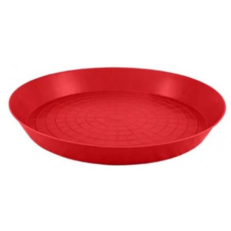 Plateau en plastique Rouge dia. 40cm pour poussins - River Systems à 2,95 € - River Systems - 297-04 - Mangeoires