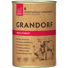 Adult Boeuf & Dinde 400gr - Grandorf GDDW1540 Grandorf 4,25 € Ornibird