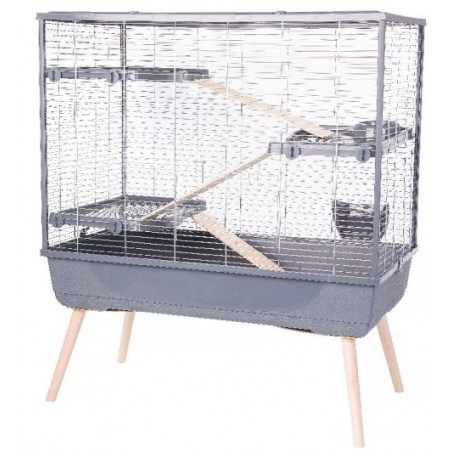 Cage NEOLIFE 100 RAB2 Gris - Zolux à 150,00 € - Zolux - 205 664GRI - Cages d'intérieur