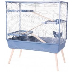 Cage NEOLIFE 100 RAB2 Bleu - Zolux à 150,00 € - Zolux - 205661BLE - Cages d'intérieur