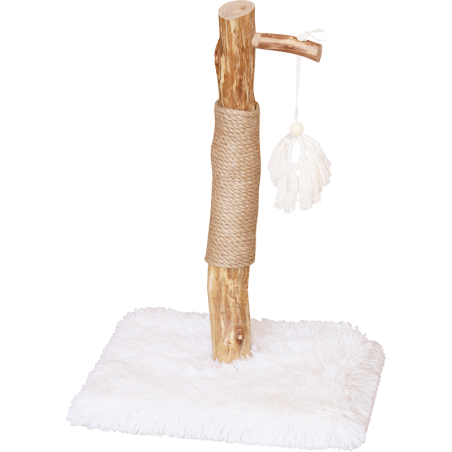 Cat Tree Alaska avec jouet peluche Blanc 40x40x64cm - Animal Boulevard à 79,95 € - Animal Boulevard - AB59101 - Arbre à chat ...