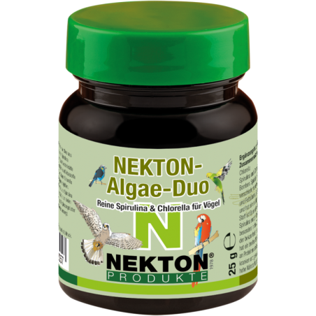 Nekton Algae-Duo 25gr - Spiruline Pure & Chlorelle pour Oiseaux - Nekton