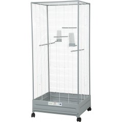 Volière Primo Camelia Blanc/Gris - Zolux à 116,95 € - Zolux - 104237 - Cages