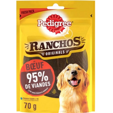 Ranchos boeuf 70gr - Pedigree à 2,79 € - Pedigree - 373380 - Pedigree