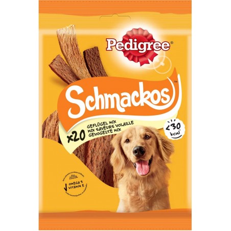 Schmackos volaille 20pc - Pedigree à 3,49 € - Pedigree - 408802 - Pedigree