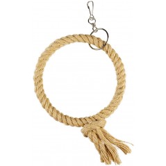 Corde à anneaux en sisal beige XS/36x17x4cm - Duvo+ à 6,95 € - Duvo + - 13559 - Jouets