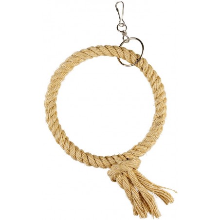 Corde à anneaux en sisal beige XS/36x17x4cm - Duvo+ à 6,95 € - Duvo + - 13559 - Jouets