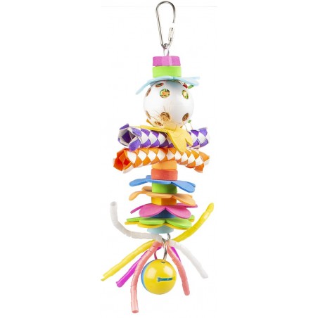 Pendentif coloré avec des jouets en plastique multicolore 22x14x5,5cm - Duvo+ à 10,95 € - Duvo + - 12708 - Jouets