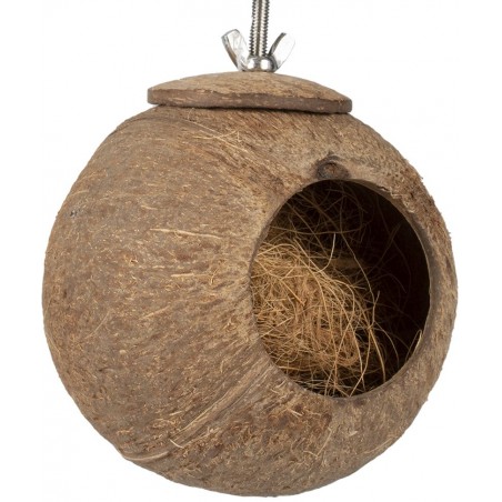 Coconut jungle maison avec fixation brun 16x12,5x12,5cm - Duvo+ à 9,95 € - Duvo + - 12407 - Jouets