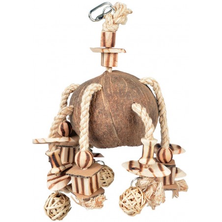 Coconut jungle pendentif boules de saules & blocs en bois brun 35x20x15cm - Duvo+ 12413 Duvo + 27,95 € Ornibird