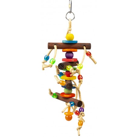 Pendentif coloré - blocs en bois & jouets multicolore 28x10,2x6cm - Duvo+