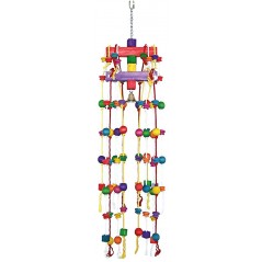 Carrousel rope with colorful cubes & bell 38cm - Duvo+ à 48,95 € - Duvo + - 4745024 - Jouets