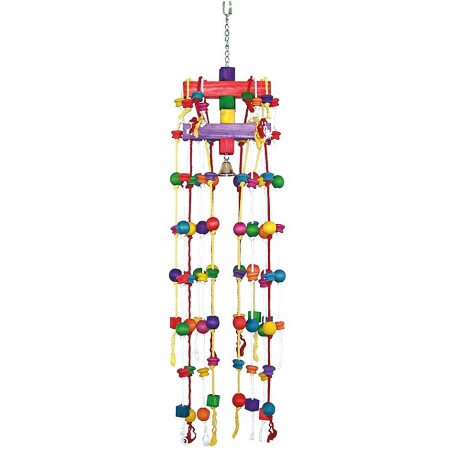 Carrousel rope with colorful cubes & bell 38cm - Duvo+