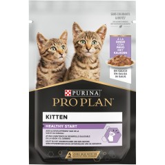 Kitten Healthy Start - Tendres morceaux à la dinde en sauce 85gr - Pro Plan à 1,85 € - Purina - 12457649 - Pro Plan