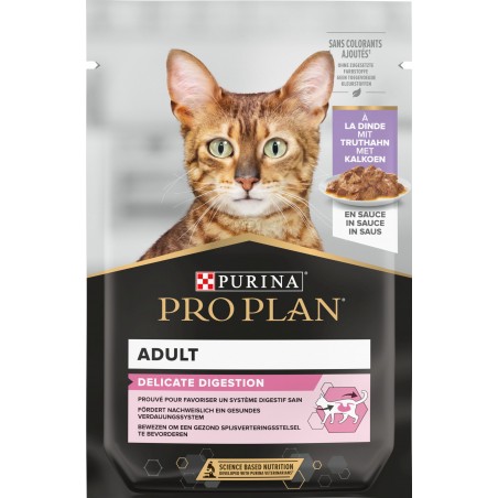 Adult Delicate Digestion - Tendres morceaux à la dinde en sauce 85gr - Pro Plan à 1,85 € - Purina - 12457644 - Pro Plan