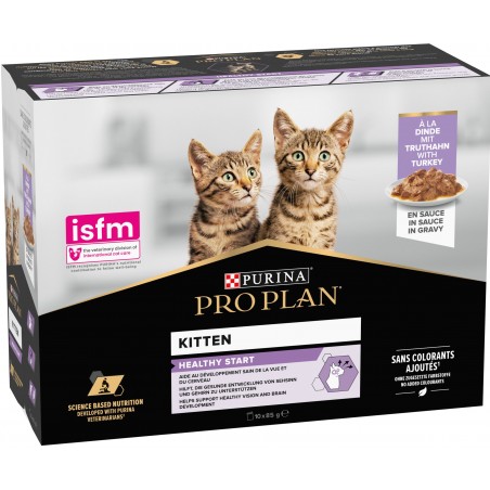 Kitten Healthy Start - Tendres morceaux à la dinde 10x85gr - Pro Plan 12457983 Purina 14,50 € Ornibird