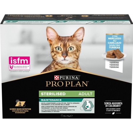 Sterilised Maintenance - Mousse au cabillaud 10x75gr - Pro Plan 12514242 Purina 14,50 € Ornibird