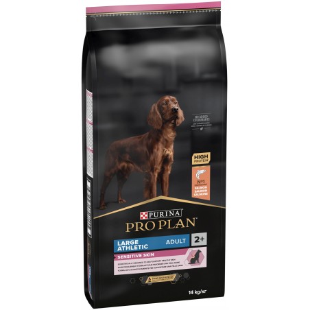 Adult Large Athletic Sensitive Skin - Riche en saumon 14kg - Pro Plan à 79,90 € - Purina - 12377392 - Pro Plan