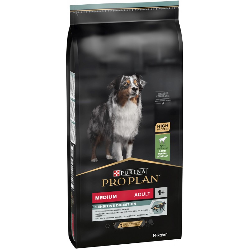 Adult Medium Sensitive Digestion - Riche en agneau 14kg - Pro Plan