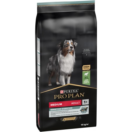 Adult Medium Sensitive Digestion - Riche en agneau 14kg - Pro Plan à 79,90 € - Purina - 12366972 - Pro Plan