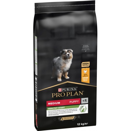 Puppy Medium Healthy Start - Riche en poulet 12kg - Pro Plan à 70,70 € - Purina - 12367294 - Pro Plan
