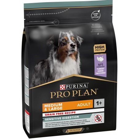 Adult Medium & Large Sensitive Digestion - Riche en Dinde 2,5kg - Pro Plan à 29,50 € - Purina - 12384756 - Pro Plan