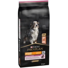 Adult 7+ Medium & Large Sensitive Skin - Riche en saumon 14kg - Pro Plan 12392238 Purina 79,90 € Ornibird