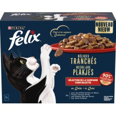 Délices Tranchés - Sélection de la campagne en gelée 12x - Felix 12493792 Purina 7,00 € Ornibird