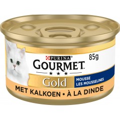 Gold - Les mousselines Dinde 85gr - Gourmet à 1,05 € - Purina - 12332840 - Gourmet