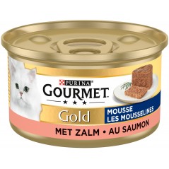 Gold - Les mousselines Saumon 85gr - Gourmet à 1,05 € - Purina - 12331722 - Gourmet