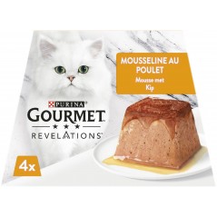 Révélations - Mousseline au poulet 4x57gr - Gourmet à 4,20 € - Purina - 12455619 - Gourmet