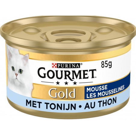 Gold - Les mousselines au thon 85gr - Gourmet à 1,05 € - Purina - 12331582 - Gourmet